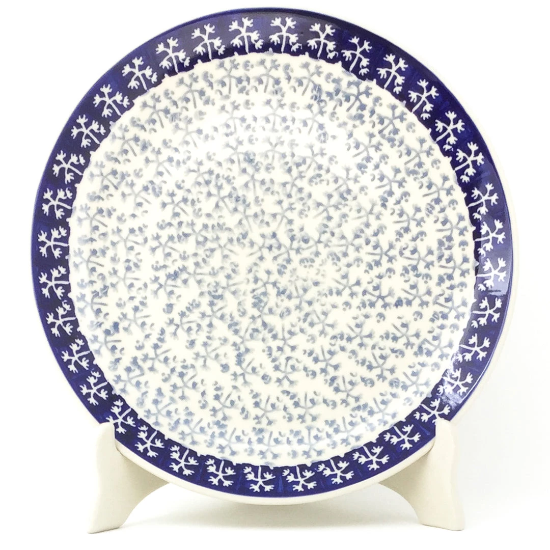 Janelle Imports Dinner Plate 10" In Light & Dark Snowflake 3 Janelle Imports Dinner Plate 10" In Light & Dark Snowflake