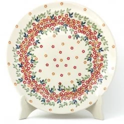 Janelle Imports Dinner Plate 10" In Tiny Flowers