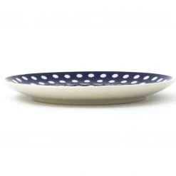 Janelle Imports Luncheon Plate In White Polka-Dot