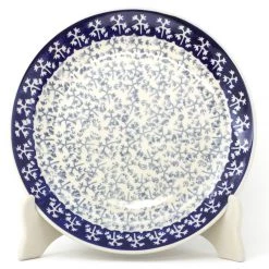 Janelle Imports Luncheon Plate In Light & Dark Snowflake