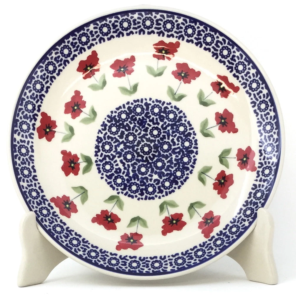 Janelle Imports Luncheon Plate In Red Daisy 3 Janelle Imports Luncheon Plate In Red Daisy
