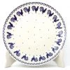 Janelle Imports Luncheon Plate In Blue Roosters