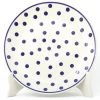 Janelle Imports Luncheon Plate In Blue Polka-Dot