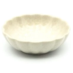 Janelle Imports Sm Shell Bowl 4.5" In White On White