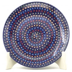 Janelle Imports Luncheon Plate In Multi-Colored Dots