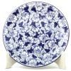 Janelle Imports Luncheon Plate In Blue Butterfly