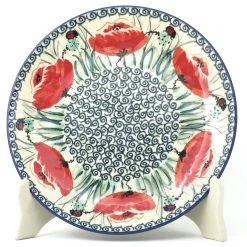 Janelle Imports Luncheon Plate In Polish Poppy
