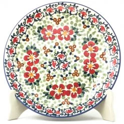 Janelle Imports Luncheon Plate In Red Poppies