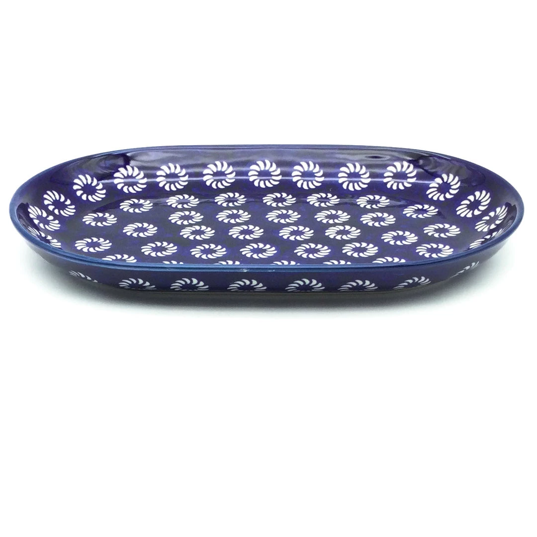 Janelle Imports Tiny Oval Platter In Pinwheel 3 Janelle Imports Tiny Oval Platter In Pinwheel