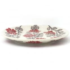 Janelle Imports Bread & Butter Plate In Red & Gray