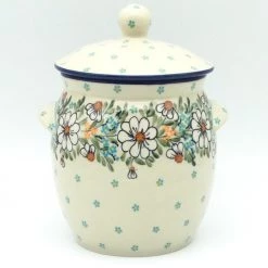 Janelle Imports Md Canister W/Handles In Spectacular Daisy