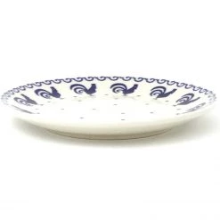 Janelle Imports Bread & Butter Plate In Blue Roosters
