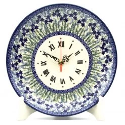 Janelle Imports Plate Wall Clock In Alpine Blue