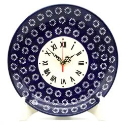Janelle Imports Plate Wall Clock In Pinwheel