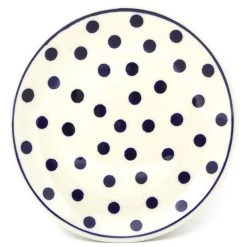 Janelle Imports Bread & Butter Plate In Blue Polka-Dot