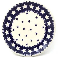 Janelle Imports Bread & Butter Plate In Blue Stars