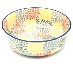 Janelle Imports Family Shallow Bowl In Pastel Burst