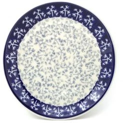 Janelle Imports Bread & Butter Plate In Light & Dark Snowflake