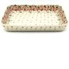 Janelle Imports Lg Rectangular Baker In Tiny Flowers