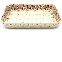 Janelle Imports Lg Rectangular Baker In Tiny Flowers