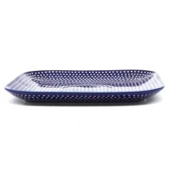 Janelle Imports Square Sushi Plate 8.5" In Blue Elegance