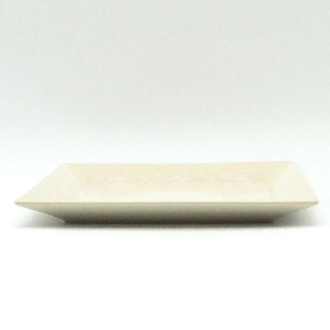 Janelle Imports Square Platter In White On White 4 Janelle Imports Square Platter In White On White
