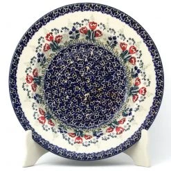 Janelle Imports Soup Plate In Red Tulips