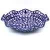 Janelle Imports Fluted Pasta Bowl In Flowers On Blue