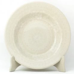 Janelle Imports Soup Plate In White On White