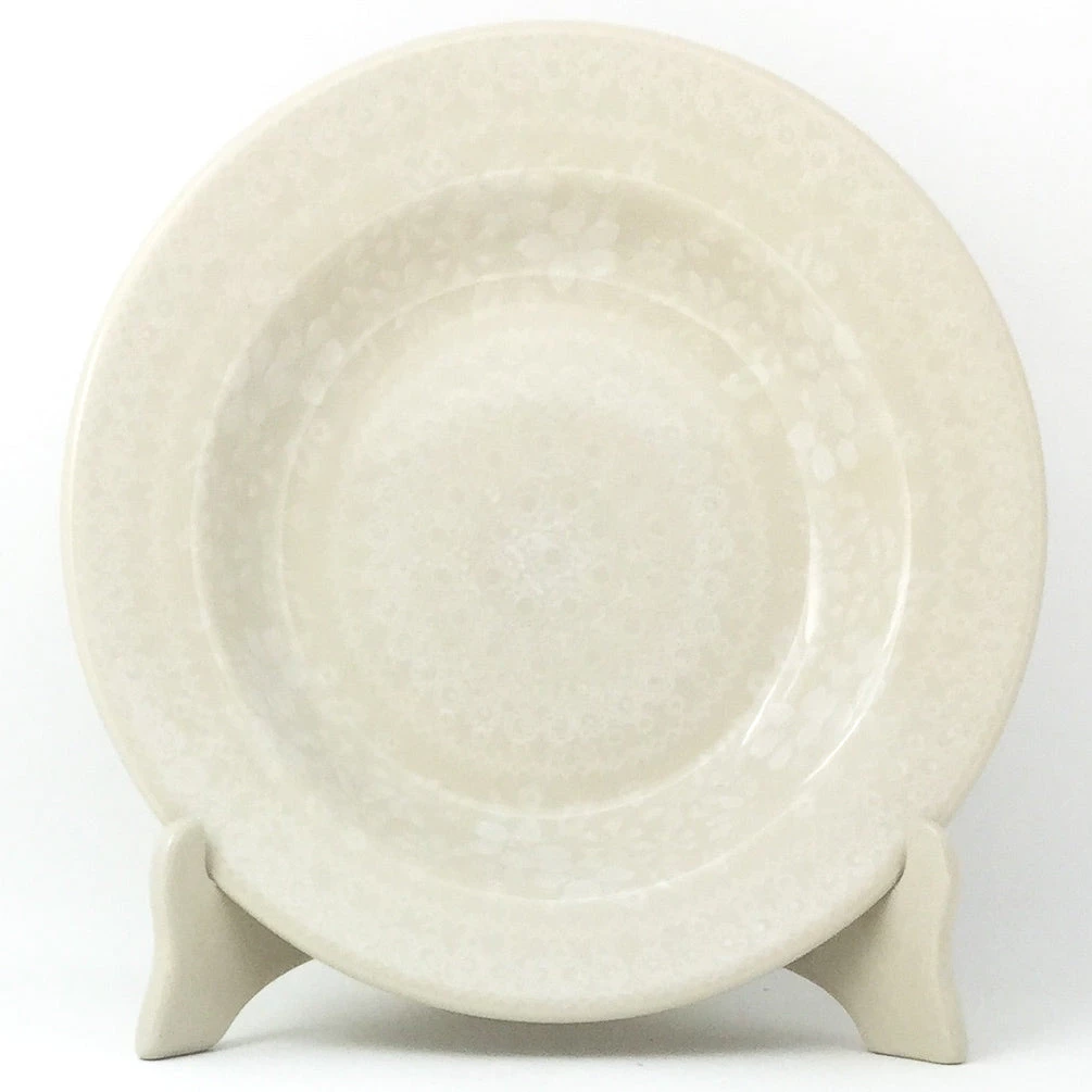 Janelle Imports Soup Plate In White On White 3 Janelle Imports Soup Plate In White On White
