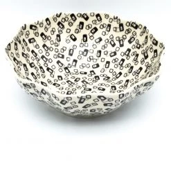Janelle Imports Md New Kitchen Bowl In Modern Gray & Black