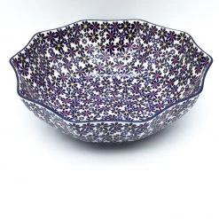 Janelle Imports Lg New Kitchen Bowl In Flowers On White