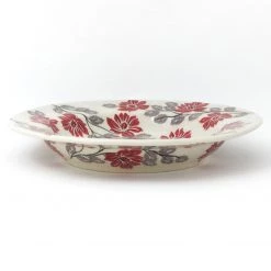 Janelle Imports Soup Plate In Red & Gray