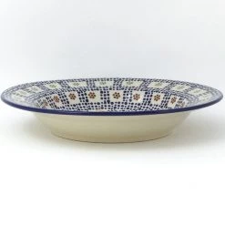 Janelle Imports Soup Plate In Modern Checkers