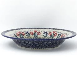 Janelle Imports Soup Plate In Red Tulips