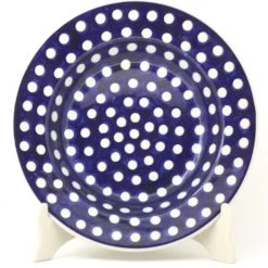 Janelle Imports Soup Plate In White Polka-Dot
