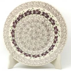 Janelle Imports Soup Plate In Purple & Gray Flowers