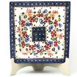 Janelle Imports Square Soup Plate In Wild Flowers