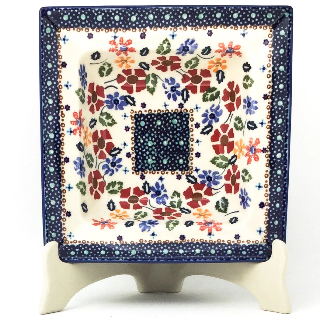 Janelle Imports Square Soup Plate In Wild Flowers 3 Janelle Imports Square Soup Plate In Wild Flowers
