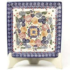 Janelle Imports Square Soup Plate In Modern Berries