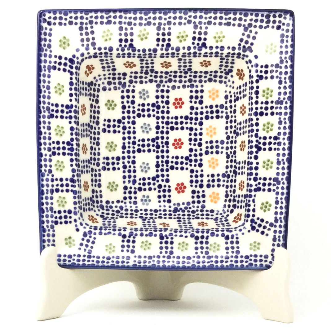 Janelle Imports Square Soup Plate In Modern Checkers 3 Janelle Imports Square Soup Plate In Modern Checkers