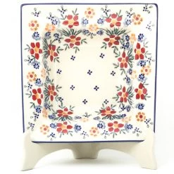 Janelle Imports Square Soup Plate In Delicate Flowers