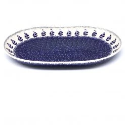 Janelle Imports Lg Oval Platter In Sail Regatta