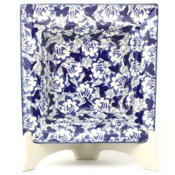 Janelle Imports Square Soup Plate In Blue Butterfly
