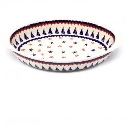 Janelle Imports Md Oval Baker W/Handles In Blue Sail