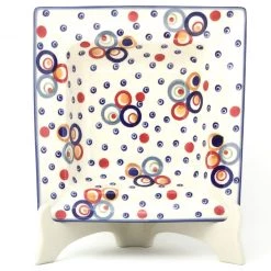 Janelle Imports Square Soup Plate In Modern Circles