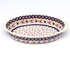 Janelle Imports Sm Oval Baker W/Handles In Red Lobster