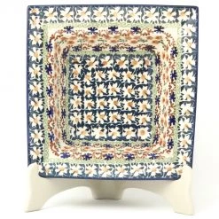 Janelle Imports Square Soup Plate In White Daisy