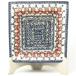 Janelle Imports Square Soup Plate In Wild Roses