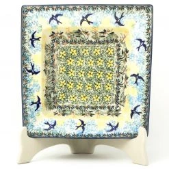 Janelle Imports Square Soup Plate In Birds